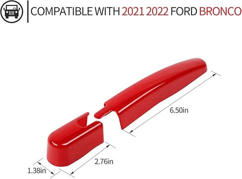 Rear Window Windshield Wiper Arm Blade Decoration Cover Trim Fit for Ford Bronco 2021-2024+ (Green) in Kuwait