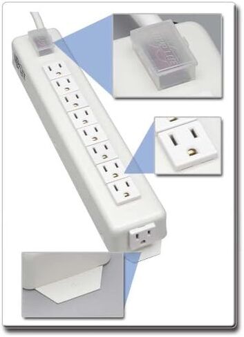 Tripp Lite 3 Outlet Home & Office Power Strip, 6ft Cord with 5-15P Plug (TLM306NC) in Saudi Arabia