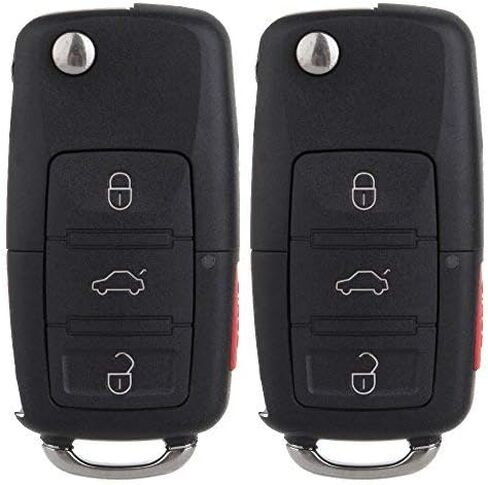 ECCPP Keyless Entry Remote Key Fob for Volkswagen Beetle Golf Jetta Passat 315MHz Uncut 4 Button HLO1J0959753AM HLO1J0959753DC NBG735868T (Pack of 1) in Kuwait