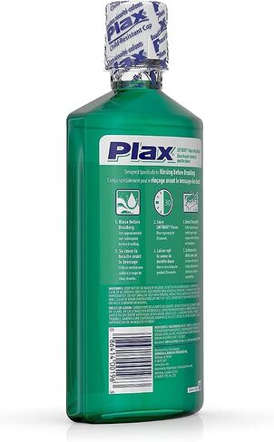 Plax Advanced Formula Anti-Plaque Dental Rinse-Soft Mint-24 oz (Pack of 5) by Plax in Saudi Arabia