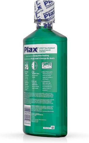 Plax Advanced Formula Anti-Plaque Dental Rinse-Soft Mint-24 oz (Pack of 5) by Plax in Saudi Arabia