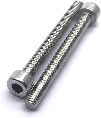NGe M3 X30MM Stainless Steel Socket Head Cap Screw, Allen Socket Drive,Full Thread,Machine Thread for Full Thread, Shiny Surface, Machine Thread(M3x30MM,50Pcs,Silver) in Saudi Arabia