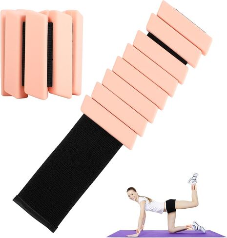 Ankle & Wrist Weights for Women Kids Men - Adjustable Silicone Ankle Weights Set of 2 (1Lb Each), Wearable Arm & Leg Workout Weights Set for Yoga Dance Pilates Cardio Aerobics Walking in Saudi Arabia
