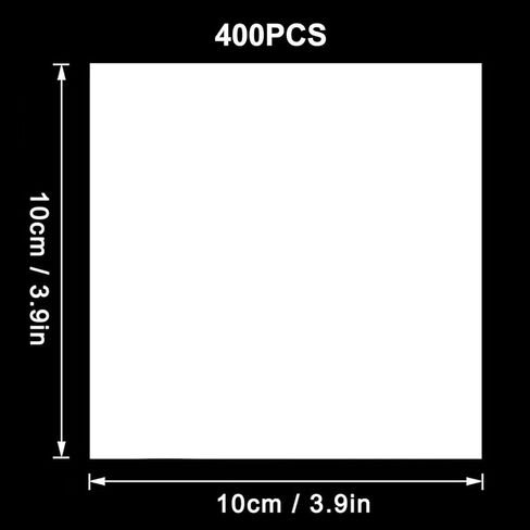 400 Pcs Diamond Painting Release Paper 4x4" (10 x 10 cm),Non-Stick Silicone Diamond Art Release Paper Sheets,Small Double-Sided Painting Cover Replacement Paper Clear in Kuwait