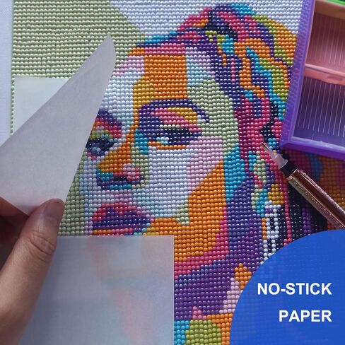 400 Pcs Diamond Painting Release Paper 4x4" (10 x 10 cm),Non-Stick Silicone Diamond Art Release Paper Sheets,Small Double-Sided Painting Cover Replacement Paper Clear in Kuwait