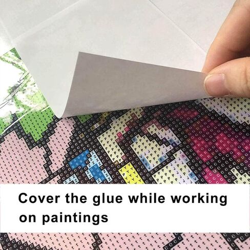 400 Pcs Diamond Painting Release Paper 4x4" (10 x 10 cm),Non-Stick Silicone Diamond Art Release Paper Sheets,Small Double-Sided Painting Cover Replacement Paper Clear in Kuwait