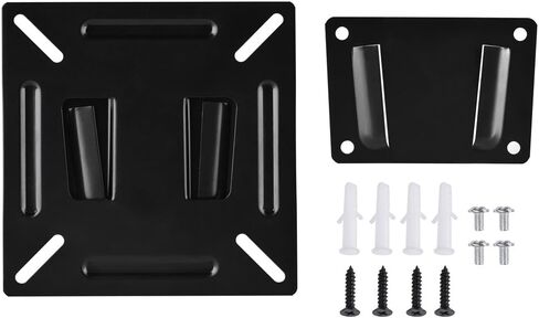Monitor Bracket,Wall-Mounted Stand Monitor Bracket Holder Save Space and of Visual Effects for 12-24 Inch LCD LED TV PC Screen(Black) in Saudi Arabia