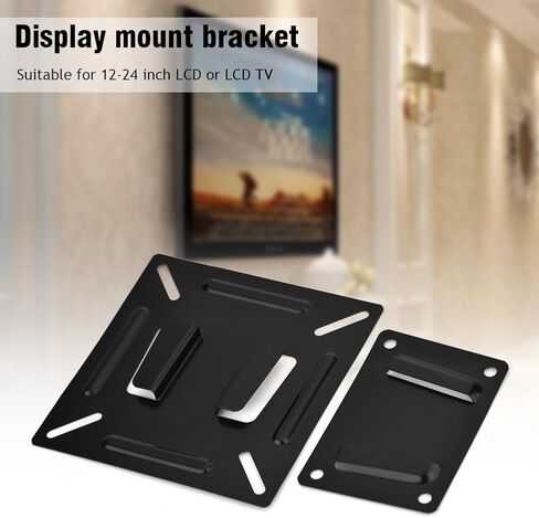 Monitor Bracket,Wall-Mounted Stand Monitor Bracket Holder Save Space and of Visual Effects for 12-24 Inch LCD LED TV PC Screen(Black) in Saudi Arabia