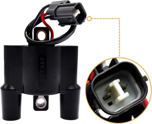 Ignition Coil F6T557 Compatible With Yamaha Kawasaki STX-12F STX-15F Ultra LX 250X 260X 300X 310X 310LX 310R 310X 2003-2017 in Saudi Arabia