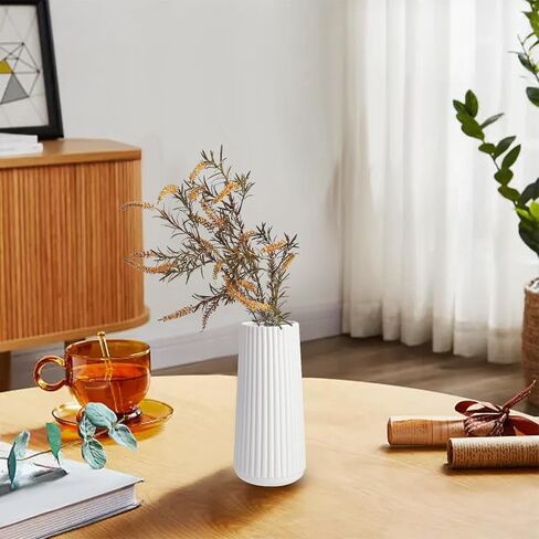 مزهرية سيراميك سوداء، مزهرية زهور، مزهرية سيراميك للزهور، مزهرية لغرفة الطعام، غرفة النوم، غرفة القراءة، ديكور المكتب - 2.7 بوصة طول × 1.8 بوصة عرض × 8.6 بوصة ارتفاع in Kuwait