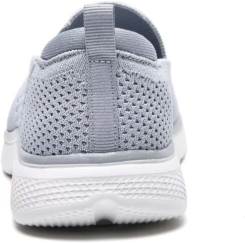 poemlady Lightweight Slip on Walking Tennis Shoes Breathable Casual Athletic Running Workout Sneakers A/Gray in Saudi Arabia