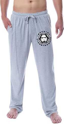 Star Wars Men's Imperial Stormtrooper Mask Logo Sleep Pajama Pants (Medium) in Saudi Arabia