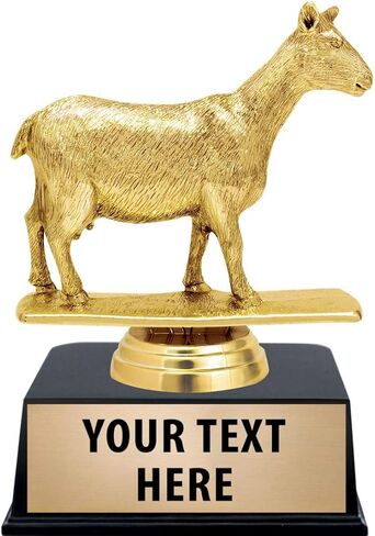 Crown Awards Goat Trophies, 6" Goat Trophies with Custom Engraving Prime in Kuwait