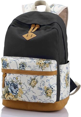 حقيبة ظهر مدرسية للفتيات المراهقات خفيفة الوزن من القماش وحقائب كتب للأطفال مع مجموعة صندوق الغداء in Kuwait