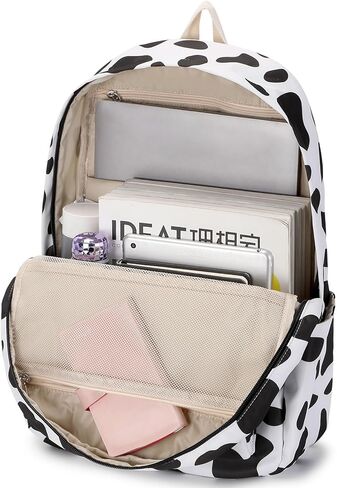 حقيبة ظهر مدرسية للفتيات المراهقات خفيفة الوزن من القماش وحقائب كتب للأطفال مع مجموعة صندوق الغداء in Kuwait