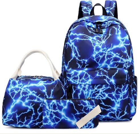 Sugaroom Daisy Prints School Backpack for Girls Backpack with Lunch Box Lightweight Water Resistant Kids Backpack Elementary Primary Middle School Bags Bookbags Set in Saudi Arabia
