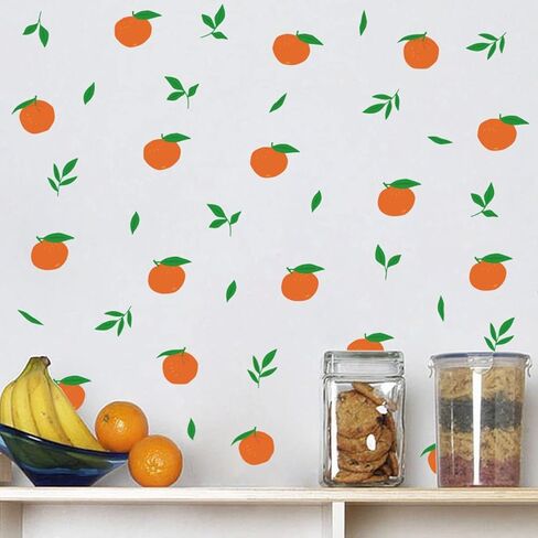 Bamsod Blueberry Wall Decals Removable Boho Wall Stickers Peel Stick Flower Fruit Wall Decals Fresh Fruit Wall Stickers for Baby Nursery Kids Bedroom Living Room Home Kitchen (Blueberry) in Saudi Arabia