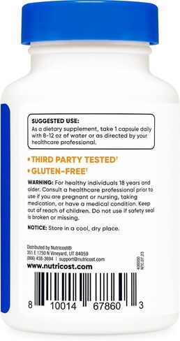Nutricost CoQ10 Capsules (60 Servings, 400 mg Per Serving) - Better Absorption, Gluten Free, Non-GMO in Saudi Arabia