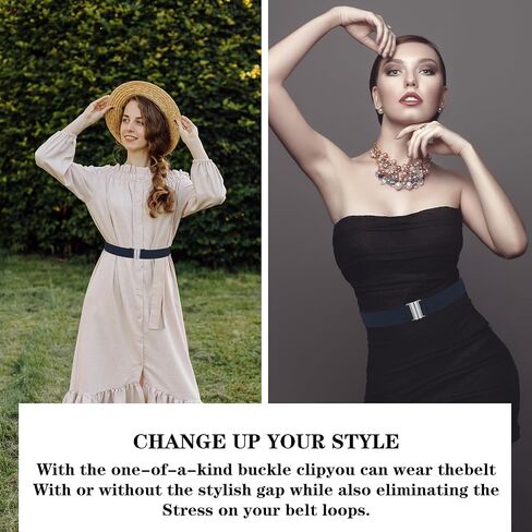 Giantree Invisible Women Adjustable Elastic Belt, Stretch Belt with Metal Flat Buckle Comfortable No Show Belt in Saudi Arabia