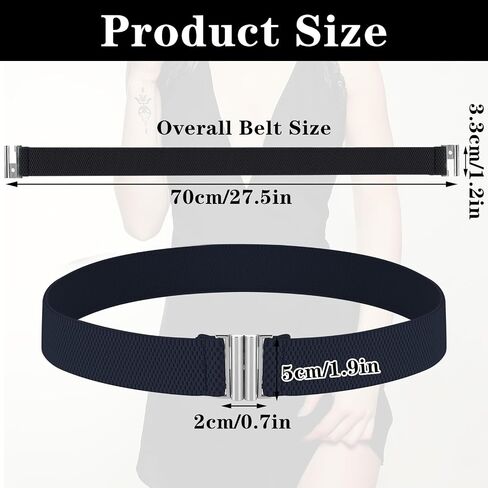 Giantree Invisible Women Adjustable Elastic Belt, Stretch Belt with Metal Flat Buckle Comfortable No Show Belt in Saudi Arabia
