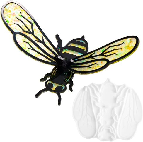 3D Silicone Resin Mold, Stitching Epoxy Resin Molds, Bee Resin Mold, for Resin Casting, Home Décor, DIY Resin Mold Create. High Simulation, 5.24x4.61’’ in Saudi Arabia