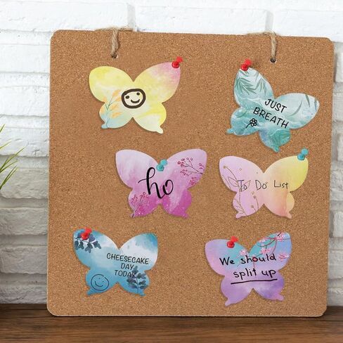 480 Sheets Colorful Butterfly Shaped Sticky Notes Watercolor Butterfly Self-Stick Notes Self-Adhesive Note Pads for Office Home Kids Students Roommates Tab Gifts in Saudi Arabia