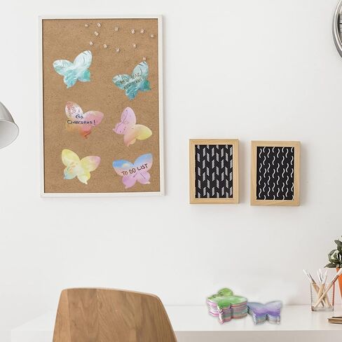 480 Sheets Colorful Butterfly Shaped Sticky Notes Watercolor Butterfly Self-Stick Notes Self-Adhesive Note Pads for Office Home Kids Students Roommates Tab Gifts in Saudi Arabia