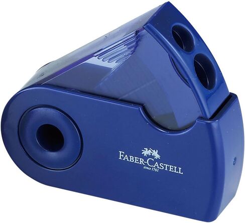 Faber Castell TFC-182797-2 Square Pencil Sharpener, Blue in Saudi Arabia