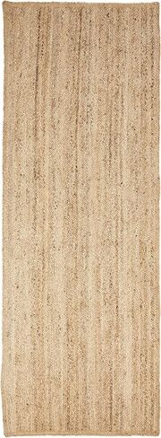 Superior Braided Jute Indoor Outdoor Area Rug, Jute Floor Decor for Patio, Pool Deck, Living Room, Dining Room, Bedroom, Office, Dorm, Kitchen, Entry, Modern Farmhouse Rugs, 2' x 4', Natural Tan in Saudi Arabia