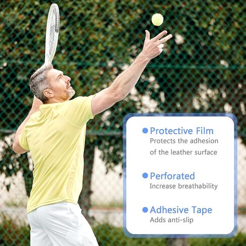 Pickleball Paddle Grip Tape, Professional Overgrip Wrap with Small Hole Anti-Slip Grip Tape Replacement Pickleball Grip Tape for Badminton Tennis Golf Bat- Moisture Wicking,Quick Dry in Saudi Arabia