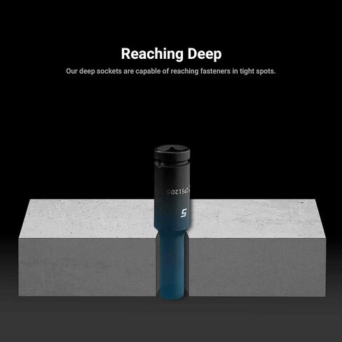 Capri Tools 4 mm Deep Impact Socket, 1/4-Inch Drive, 6-Point, Metric in Saudi Arabia
