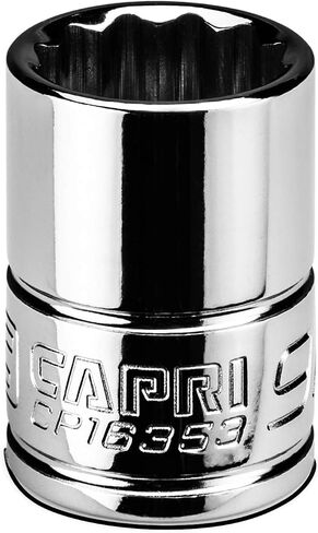 Capri Tools 1/2 in. Shallow Socket, 3/8 in. Drive, 12-point, SAE in Kuwait