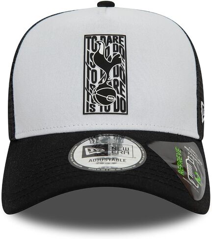 New Era Men's 9Forty Trucker Baseball Cap Hat Wordmark Tottenham Hotspur FC Black, BLACK, osz in Saudi Arabia