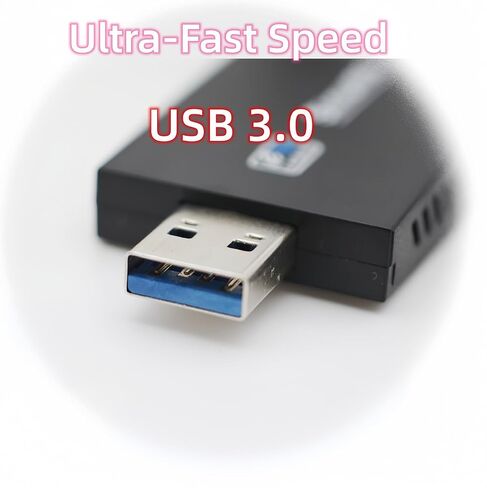 محول WIFI5، محول شبكة لاسلكية WiFi Dongle USB3.0 Ac1300Mbps ثنائي النطاق 5G/2.4G، هوائي مزدوج عالي الكسب 5dBi، يدعم Win/11/10/8/7، Mac OS in Saudi Arabia