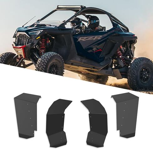 واقيات الطين الممتدة من ELITEWILL RZR PRO XP مناسبة لـ Polaris RZR Pro XP 2020+، RZR Turbo R RZR PRO R 2022+ ملحقات الحاجز الكبيرة واقيات الصخور in Kuwait