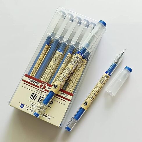 sencoo 12 pack Gel Ink Red Pen Japanese Style Liquid 0.35mm Ultra Fine Ballpoint Pen for Office School Stationery Students Prize in Saudi Arabia