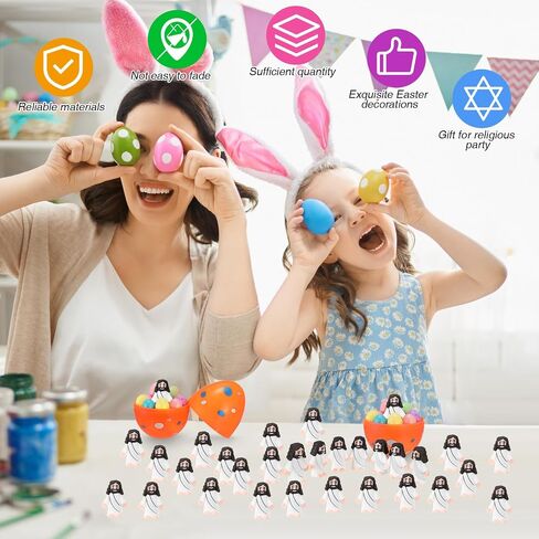 Bememo 100 Pcs Jesus Toys Original Design Mini Rubber Little Jesus Figurine to Hide and Seek Religious Party Favors Sunday School Craft Baptism Gifts for Easter Egg Stuffers(Multicolor) in Kuwait