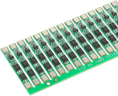 12Pcs 1S 3.7V 4A Lithium Battery Protection Board PCB BMS Protection Board for Li-ion Lithium Battery Cell Dual MOS in Saudi Arabia