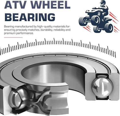 Rear Left or Right ATV Wheel Bearing Set for Polaris Ranger, Sportsman, RZR 400 450 500 570 600 700 800 900 1000, Replace for 3514635, 3514917, 3515087, 3585502, 2 Pcs in Saudi Arabia