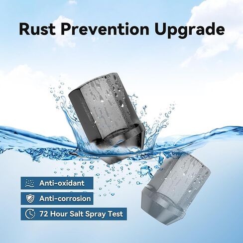 20 PCS 14x1.5 Pitch Studs Wheel Lug Nuts, 1.5 inch Height OEM Factory Style Acorn Seat Lug Nuts, Black Finish, 7/8" Hex, 60 Degree Conical Seat in Kuwait