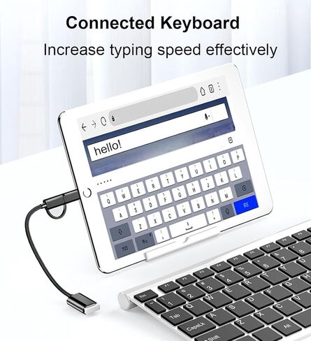 محول USB C/Micro إلى USB OTG 2 في 1، كابل محول USB إلى Android، متوافق مع MacBook Pro Android Google Samsung Galaxy S21 S22 S23 Note 20/10 A53 والمزيد، أسود in Kuwait