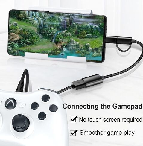 محول USB C/Micro إلى USB OTG 2 في 1، كابل محول USB إلى Android، متوافق مع MacBook Pro Android Google Samsung Galaxy S21 S22 S23 Note 20/10 A53 والمزيد، أسود in Kuwait