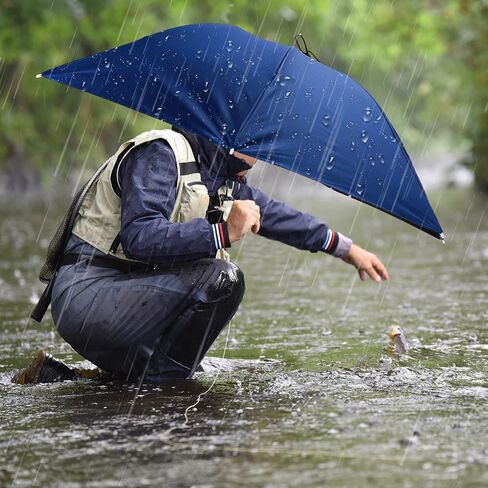 4 Pcs 35.4 Inch Oversize Umbrella Hats Adjustable Hand Free Umbrellas Fishing Head Umbrellas 7 Ribs Foldable UV Protection Waterproof Umbrella Caps for Women Men Beach Garden Sunshade Outdoor in Saudi Arabia