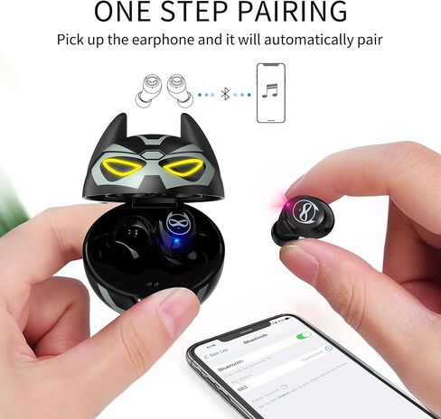 Wireless Earbuds,Bluetooth Earbuds with Husky Appearance Design Charging Case Bass Sound IPX6 Waterproof Sports Bluetooth Headphones with Mic Touch Control 36H Playtime… in Saudi Arabia