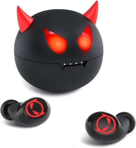 Wireless Earbuds,Bluetooth Earbuds with Husky Appearance Design Charging Case Bass Sound IPX6 Waterproof Sports Bluetooth Headphones with Mic Touch Control 36H Playtime… in Saudi Arabia