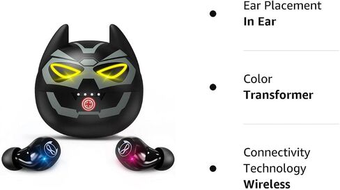 Wireless Earbuds,Bluetooth Earbuds with Husky Appearance Design Charging Case Bass Sound IPX6 Waterproof Sports Bluetooth Headphones with Mic Touch Control 36H Playtime… in Saudi Arabia