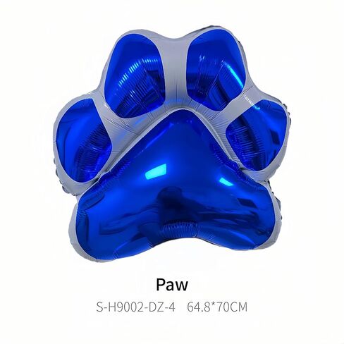 CYMYLAR 3PCS 25 * 28 inch Blue White Dog Paw Balloon Blueyi Foil Balloons/Blueyi Birthday Party Supplies Balloons/Baby Shower Girls and Boys Blue Theme Happy Birthday Party Decorations in Saudi Arabia