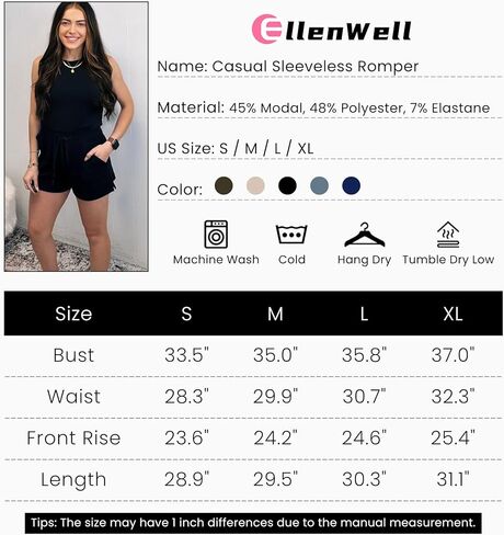 بذلة نسائية صيفية بدون أكمام من Air Essentials رومبير قطعة واحدة برباط قصير in Kuwait