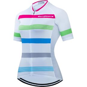 Women's Cycling Jersey Women Short Sleeve Road Bicycle Clothing MTB Tops Summer Outdoor Sports Wear