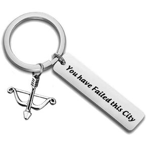 The Green Arrow Keychain for Men You Have Failed This City Gift for DC Fans